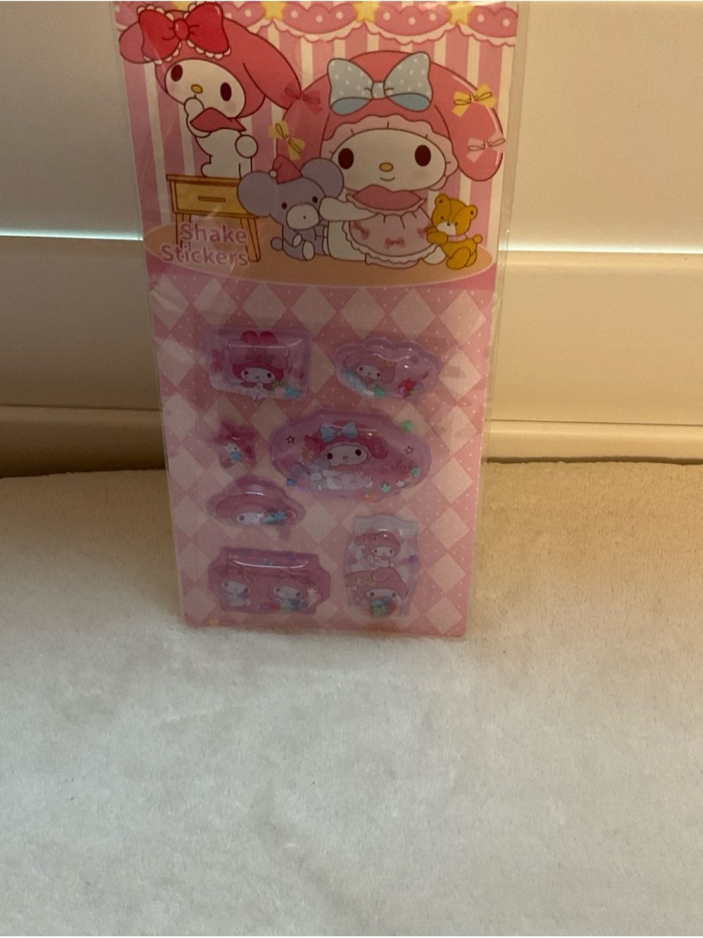 Sanrio White and Pink Packaging Label
